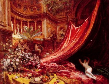 ジャン・ベロー Painting - 赤と金の交響曲 ジャン・ベロー